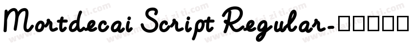 Mortdecai Script Regular字体转换